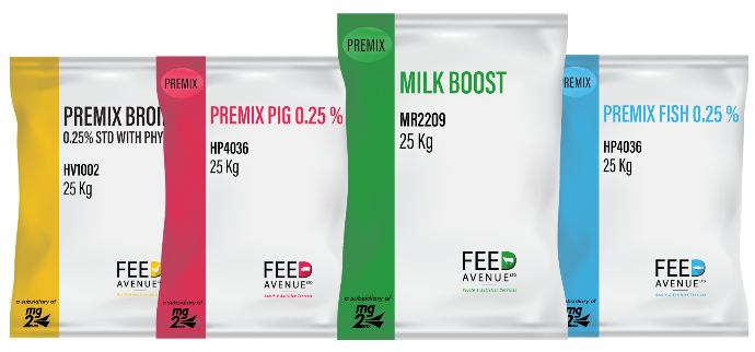 Premix bags Different bags of premix - Feed Avenue Ltd